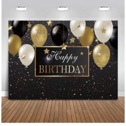 HAPPY BIRTHDAY FOTOBAGGRUND - inkl skilt og klemmer