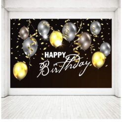 HAPPY BIRTHDAY FOTOBAGGRUND - inkl skilt og klemmer