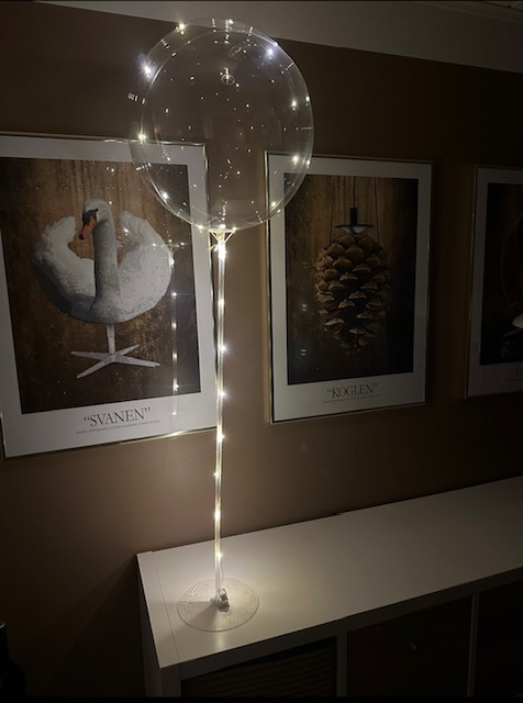 LED ballon med stativ