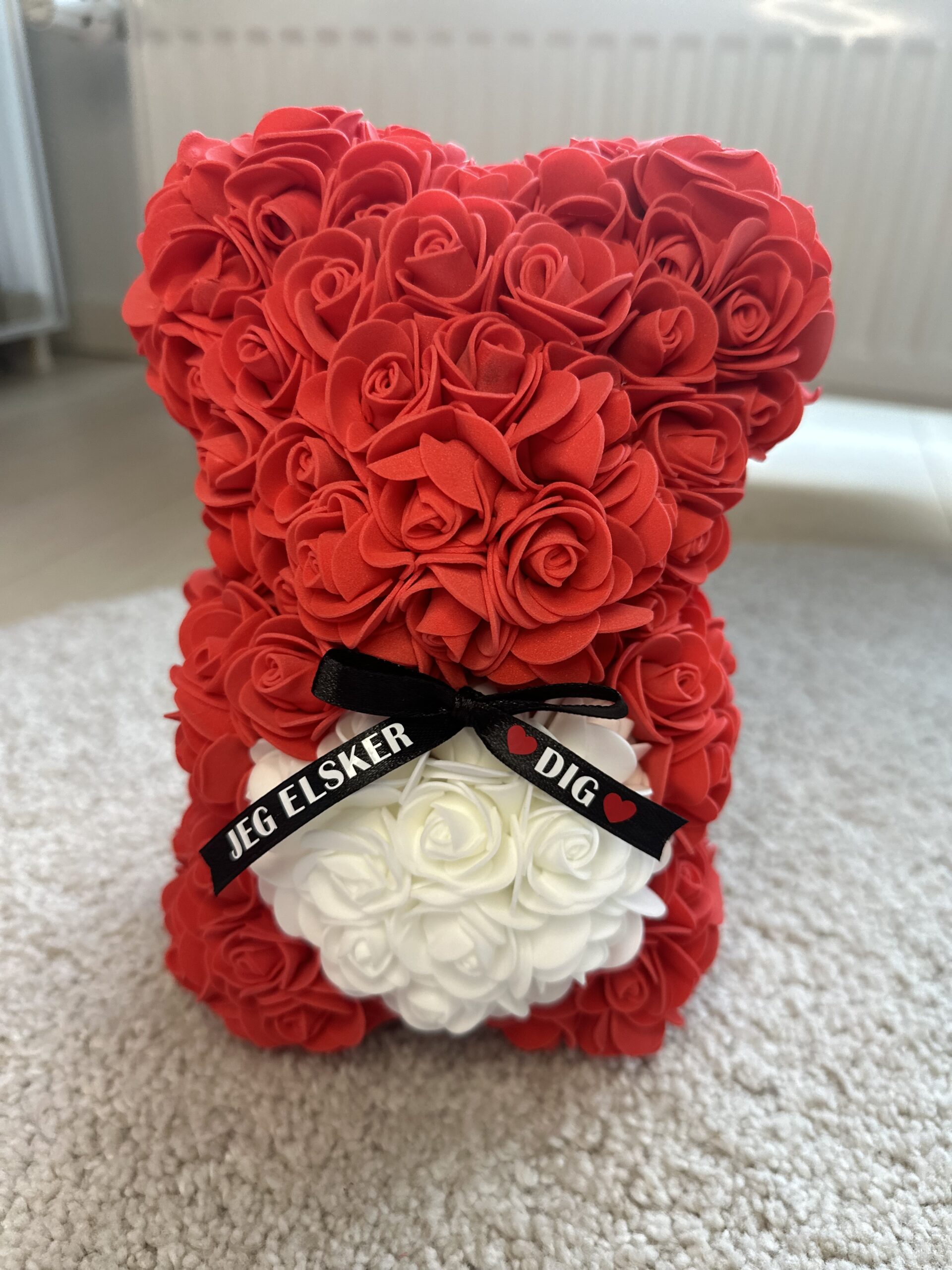 Rose bamse “jeg elsker dig”