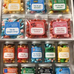 Slikbeholder, småposer og klistermærker til overlevelses kit