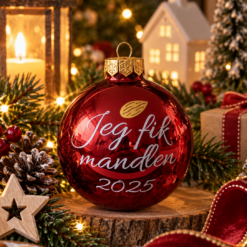 Julekugle jeg fik mandlen